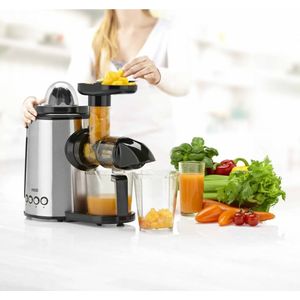 Princess Slowjuicer 2-in-1 Juice Center 150 W zilverkleurig 202042