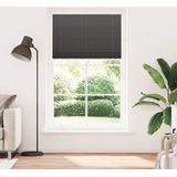 vidaXL Plissé rolgordijn 120x200cm stofbreedte 119,4cm polyester zwart