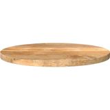 vidaXL Tafelblad rond Ø 50x2,5 cm massief ruw mangohout