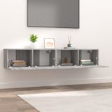 VidaXL TV-meubel 2 st 80x30x30 cm Bewerkt Hout Grijs Sonoma Eiken