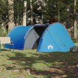 vidaXL Tent 4-persoons waterdicht blauw