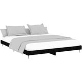 vidaXL-Bedframe-bewerkt-hout-zwart-140x200-cm