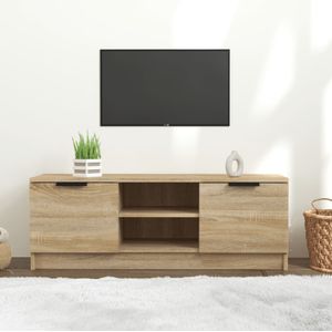 vidaXL-Tv-meubel-102x35x36,5-cm-bewerkt-hout-sonoma-eikenkleurig