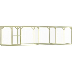 vidaXL Kippenhok 1,5x6x1,5 m geïmpregneerd grenenhout