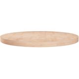 VidaXL Tafelblad Rond Ø60x4 cm Massief Eikenhout