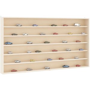 vidaXL Houten verzamelvitrine met 6 planken 80x8,5x55 cm