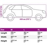 vidaXL Autohoes voor SUV M nonwoven stof volledig grijs