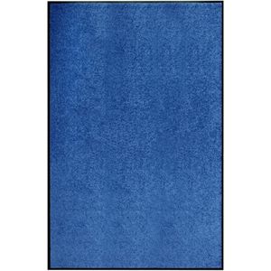 vidaXL Deurmat wasbaar 120x180 cm blauw