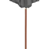 VidaXL Parasol Houten Paal 300 cm Antraciet