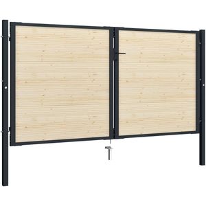 vidaXL Heklatten 40 st 134 cm massief vurenhout