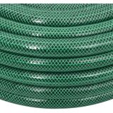 vidaXL Tuinslang met koppelingsset 0,9'' 100 m PVC groen