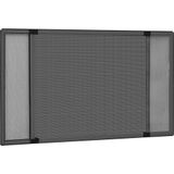 vidaXL Raamhor uitschuifbaar (100-193)x75 cm antracietkleurig