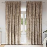 vidaXL - Velvet Gordijnen - Champagne - 2 Stuks - Polyester