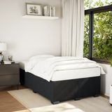 vidaXL Bedframe fluweel zwart 120x190 cm