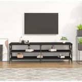 VidaXL TV-meubel 160x40x50 cm - Bewerkt Hout Zwart