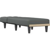 vidaXL Chaise longue stof donkergrijs