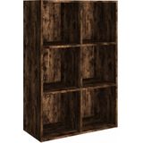 VidaXL Boekenkast/Dressoir 66x30x98 cm - Bewerkt Hout - Gerookt Eikenkleur