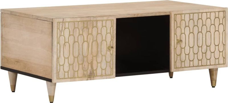 vidaXL Salontafel 100x54x40 cm massief mangohout