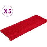 vidaXL-Trapmatten-5-st-65x21x4-cm-rood