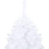 vidaXL Kunstkerstboom met verlichting en kerstballen 120 cm PVC wit