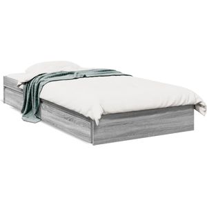 vidaXL Bedframe met lades bewerkt hout grijs sonoma eiken 90x190 cm