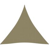 vidaXL Zonnescherm driehoekig 4x4x4 m oxford stof beige