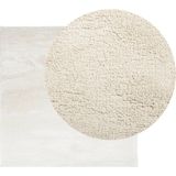 vidaXL Vloerkleed OVIEDO laagpolig 160x160 cm beige