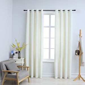 vidaXL-Gordijn-verduisterend-met-ringen-2-st-140x245-cm-fluweel-crème