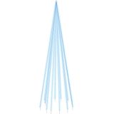 vidaXL Vlaggenmast kerstboom 732 LED's blauw 500 cm