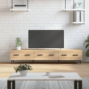 VidaXL Tv-meubel 150x36x30 cm - Bewerkt Hout - Sonoma Eikenkleurig