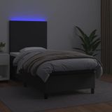 vidaXL-Boxspring-met-matras-en-LED-kunstleer-zwart-100x200-cm