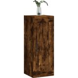 vidaXL Wandkast 34,5x34x90 cm bewerkt hout gerookt eikenkleurig