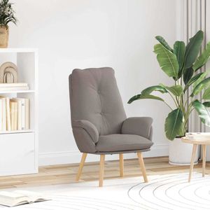 vidaXL Ligbed - Taupe - Stof - Comfortabel en Trendy Uiterlijk