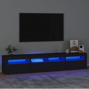vidaXL Tv-meubel met LED-verlichting 210x35x40 cm zwart