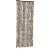 vidaXL-Vliegengordijn-90x200-cm-chenille-taupe-en-wit