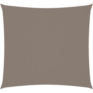 vidaXL Zonnescherm vierkant 3,6x3,6 m oxford stof taupe