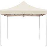 vidaXL Partytent professioneel inklapbaar 2x2 m aluminium crème