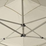 vidaXL Partytent professioneel inklapbaar 2x2 m aluminium crème