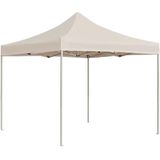 vidaXL Partytent professioneel inklapbaar 2x2 m aluminium crème