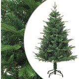 vidaXL Kunstkerstboom 120 cm PVC en PE groen - Levensechte boom met verstelbare takken en stabiele stalen standaard