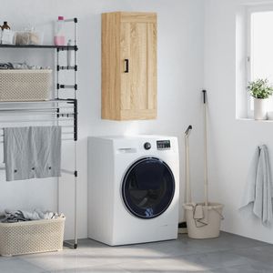 VidaXL Wandkast 34,5x34x90 cm Bewerkt Hout Sonoma Eikenkleurig