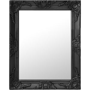 vidaXL-Wandspiegel-barok-stijl-50x60-cm-zwart