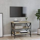 VidaXL Tv-meubel 60x40x50 cm - Bewerkt Hout - Sonoma Eikenkleurig