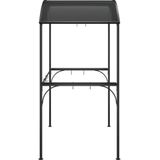 vidaXL Barbecuepaviljoen met zijplanken 220x115x230 cm staal antraciet