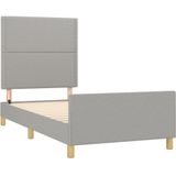 VidaXL-Bedframe-met-hoofdbord-stof-lichtgrijs-80x200-cm