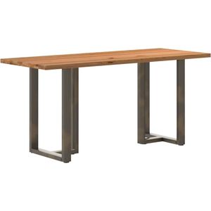 vidaXL Bartafel rechthoekig 200x80x92 cm massief eikenhout lichtbruin