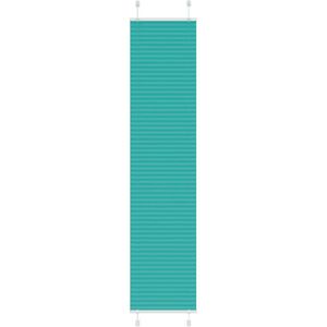 vidaXL Plissé rolgordijn 50x200 cm stofbreedte 49,4 cm petrol groen