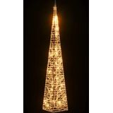 vidaXL Kerstverlichtingskegel met 30 warmwitte LED's 60 cm acryl