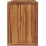 vidaXL Plantenbak verhoogd 100x50x70 cm massief teakhout