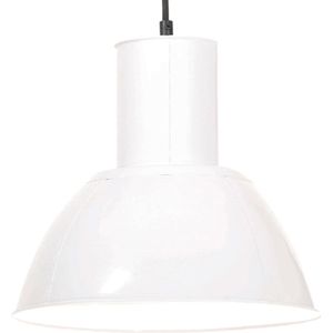 vidaXL Hanglamp rond 25 W E27 28,5 cm wit